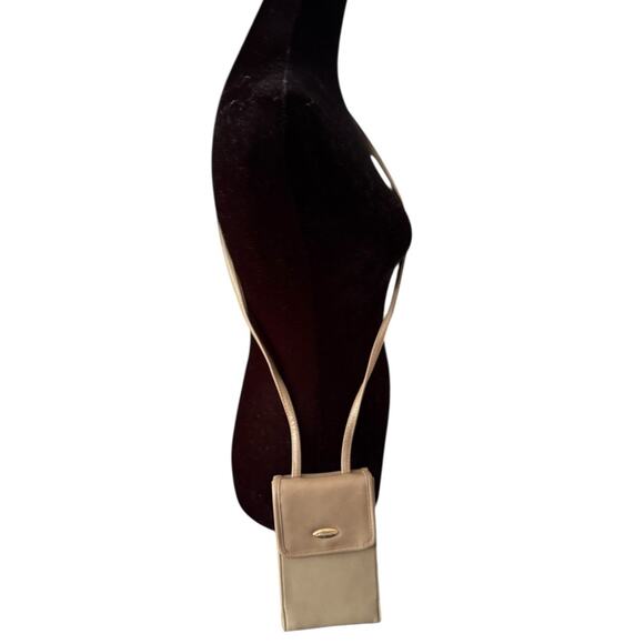 Liz Claiborne Purse Crossbody Shoulder Bag Tan Y2K Beige Vacation Office Travel - Picture 2 of 11